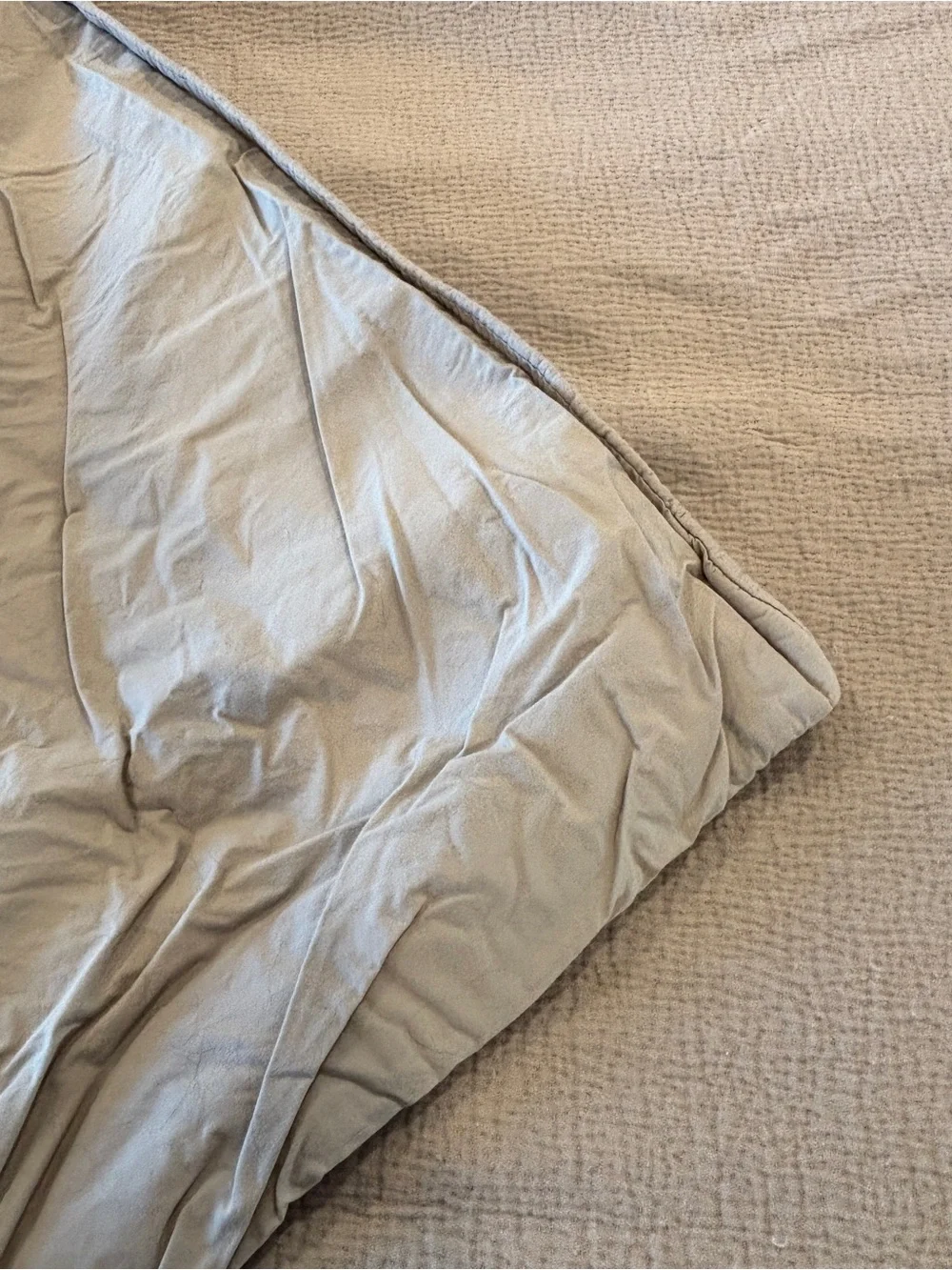 West Elm Organic Cotton King Duvet Cover Platinum Gray